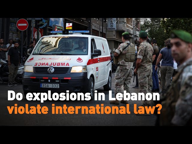 ⁣Do explosions in Lebanon violate international law?