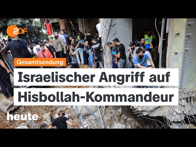 heute 19:00 Uhr v. 20.09.2024 Israel attackiert Hisbollah, Brandenburg-Wahl, Habeck besucht VW-Werk