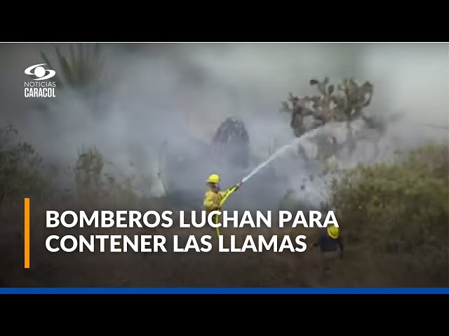 ⁣Voraz incendio en Cundinamarca, hay tres municipios afectados