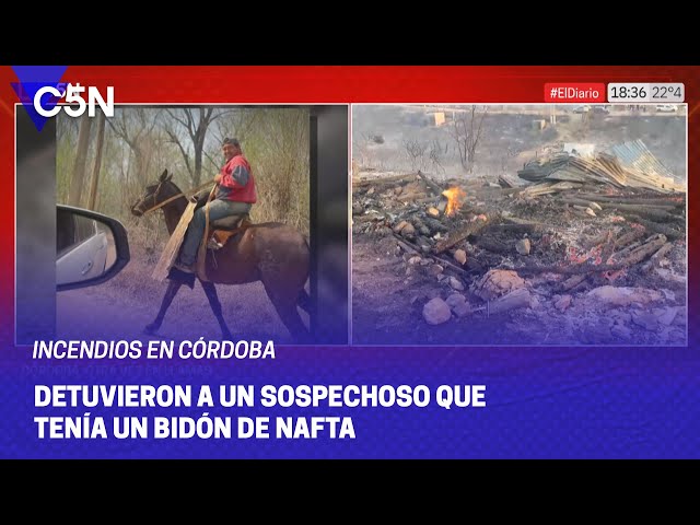 CÓRDOBA: hay un DETENIDO por los INCENDIOS