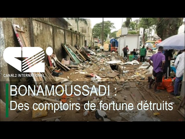 ⁣BONAMOUSSADI : Des comptoirs de fortune détruits