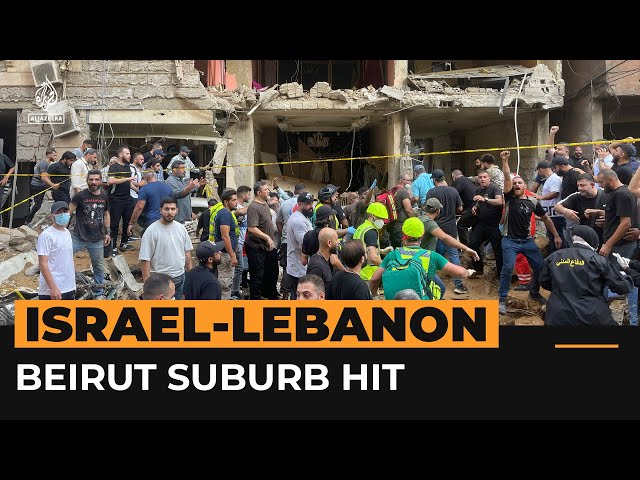 ⁣Israel strikes Beirut suburb in latest attack in Lebanon | Al Jazeera Newsfeed