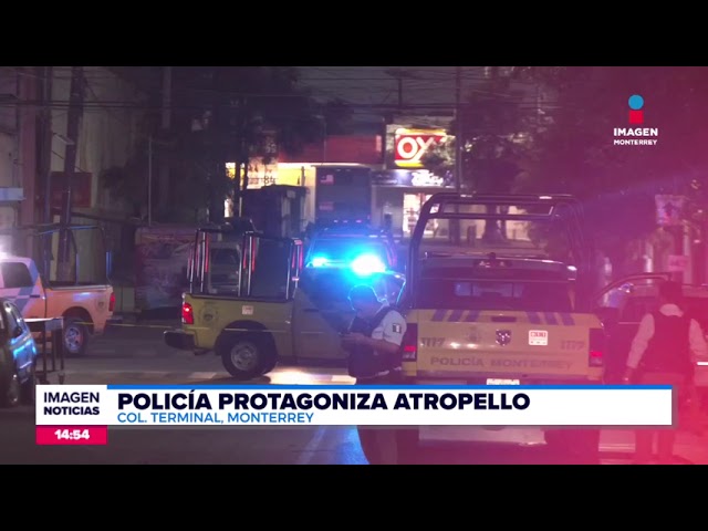 Hombre atropellado por elementos de la policía de Monterrey| Noticias MTY con Brenda Cavazos