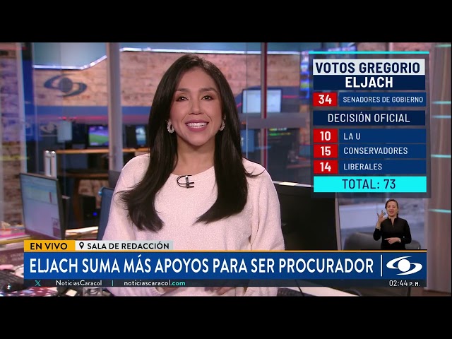 Partido de la U y Liberal respaldan candidatura de Gregorio Eljach a procurador general