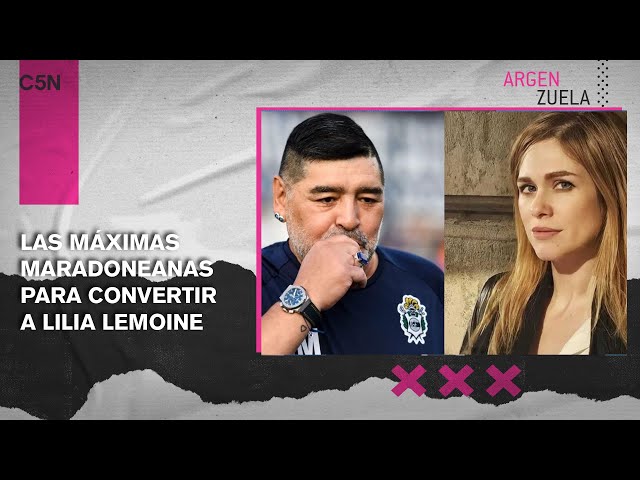 Las MÁXIMAS MARADONEANAS para convertir a LILIA LEMOINE