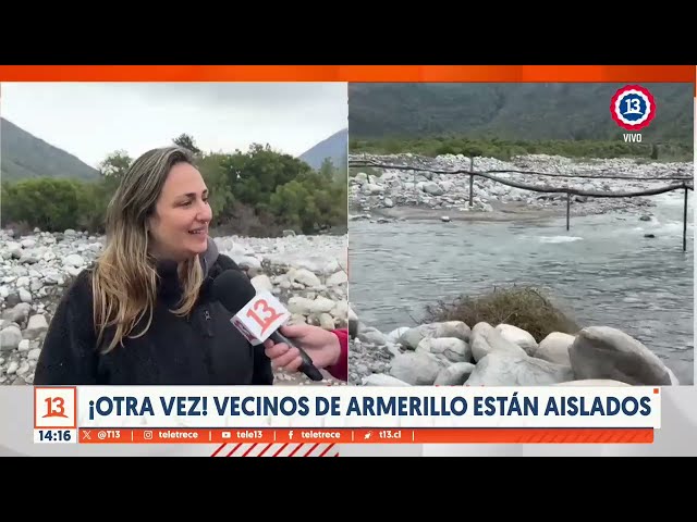 ⁣Otra vez vecinos de Armerillo están aislados