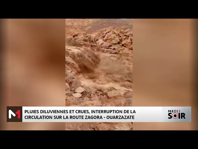 Interruption de la circulation sur la route Zagora - Ouarzazate