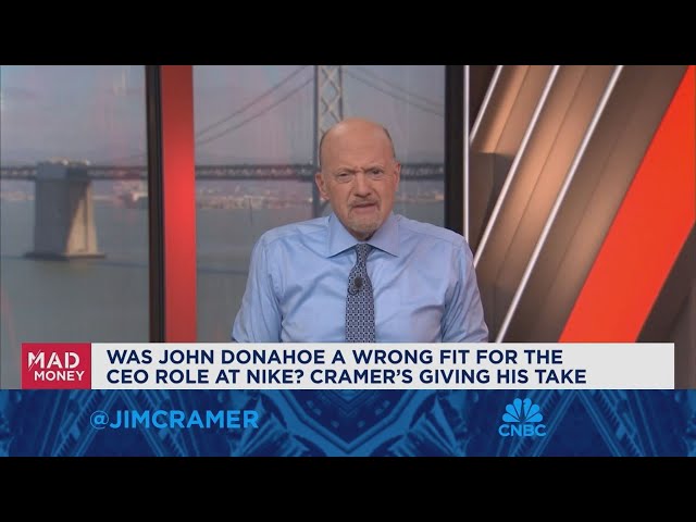 ⁣Jim Cramer talks lessons to be learned from Donahoe's time as Nike CEO