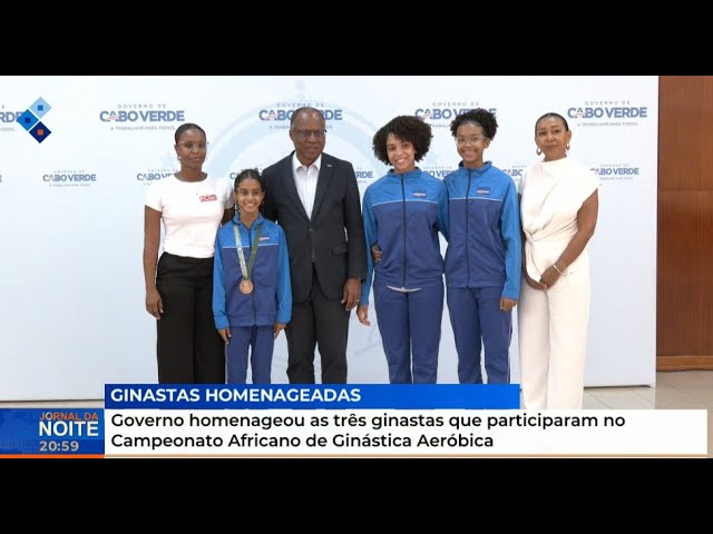 Governo homenageou as três ginastas que participaram no Campeonato Africano de Ginástica Aeróbica