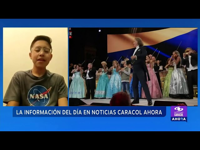 Daniel Sanabria, el niño flautista colombiano que tocó con André Rieu