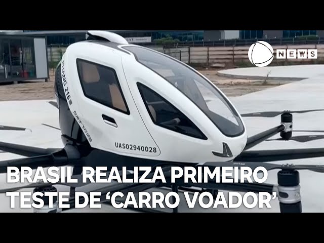 ⁣Primeiro teste de "carro voador" é realizado no Brasil