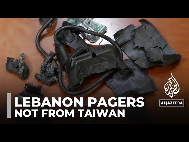 Components for pagers used in Lebanon blasts not from Taiwan, minister says