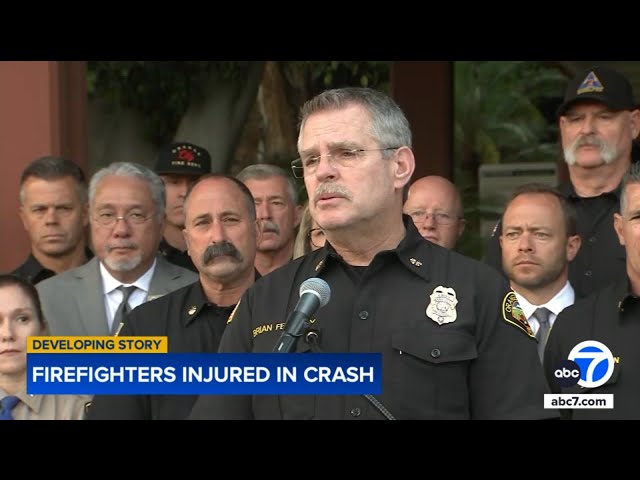 ⁣OC rollover crash: How did it happen? Chief gives update on collision that injured 8 firefighters