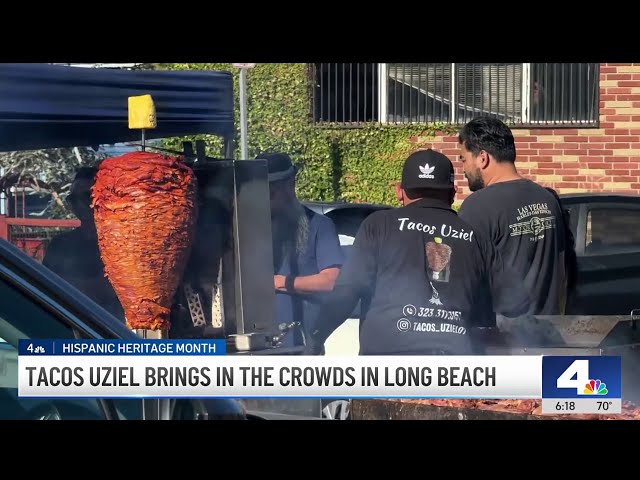 ⁣Tacos Uziel brings in the crowds in Long Beach