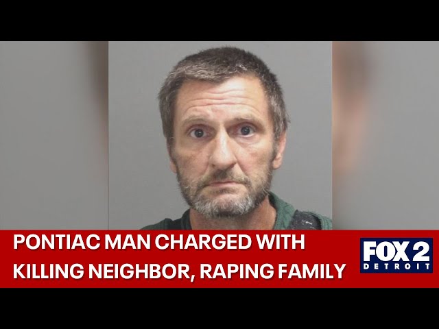 ⁣Pontiac man charged with killing neighbor, sex assault of victim's wife, daughter