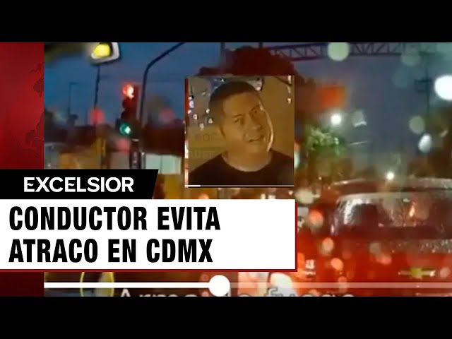 ⁣Conductor evita atraco en CDMX, 'avienta' a rat@ que se subió al parabrisas