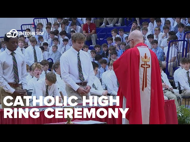 ⁣Catholic School For Boys Ring Ceremony