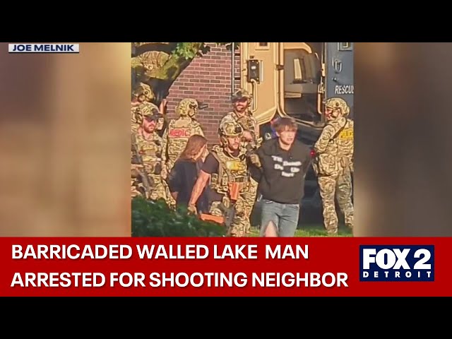 SWAT team arrives to arrest Walled Lake man after gunshots fired