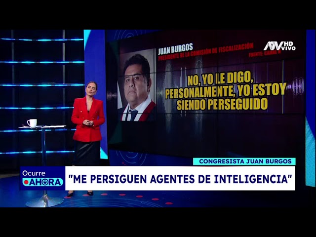 ⁣Presidente de comisión de Fiscalización: "Me persiguen agentes de inteligencia"