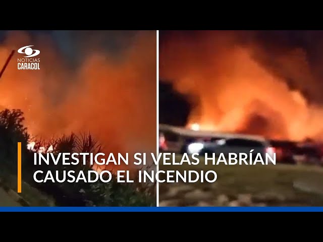 ⁣Emergencia en vía Cali-Jamundí por incendio en Cementerio Metropolitano del Sur