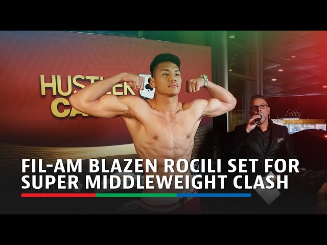 Fil-Am Blazen Rocili set for super middleweight clash | ABS-CBN News