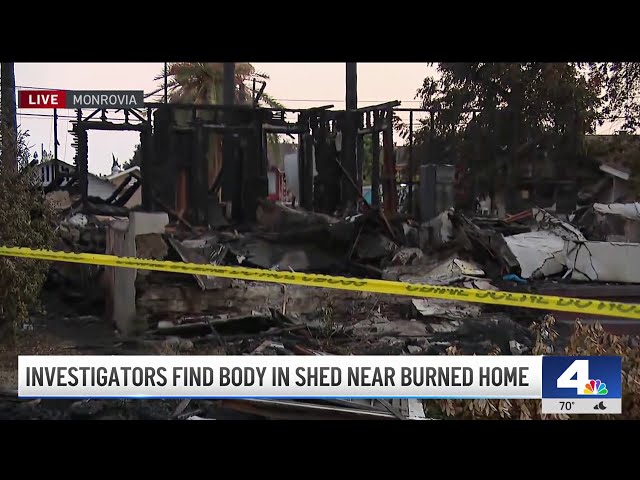 ⁣Investigators find body in shed near burned home in Monrovia