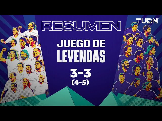 Resumen y goles | Leyendas de México 3(4)-(5)3 Leyendas FIFA | Juego de LEYENDAS 2024 | TUDN