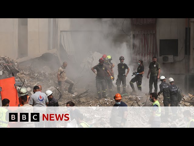 ⁣Top Hezbollah commanders among 14 people killed in Israeli attack on Beirut | BBC News