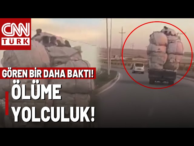 Canlarını Hiçe Saydılar! Yüklü Kamyondaki Çocukların Tehlikeli Yolculuğu Yürekleri Ağza Getirdi