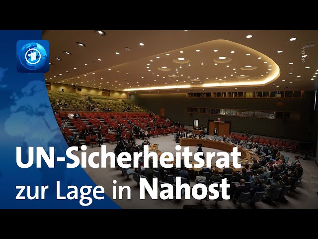 ⁣UN-Sicherheitsrat berät über Lage in Nahost