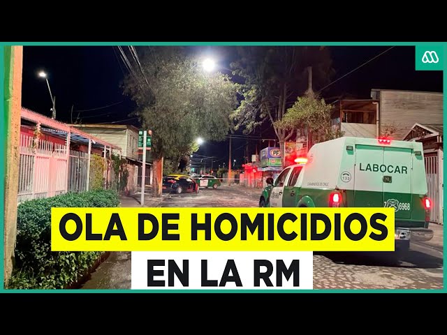 ⁣Ola de asesinatos azota a la Región Metropolitana: Ocho homicidios en tres días