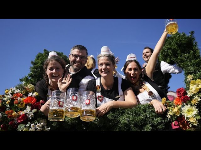 ⁣'Great German tradition': Thousands pour into Oktoberfest to celebrate the best of beer