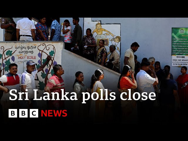 ⁣Polls close in Sri Lanka presidential election | BBC News