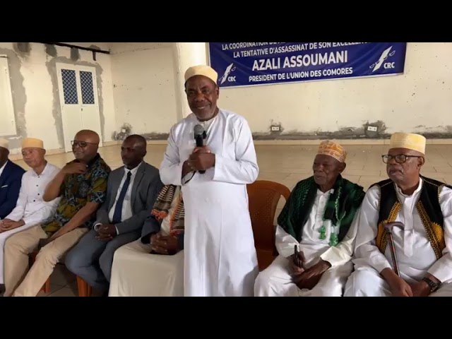 Rassemblement de la région de M'boudé à Ntsaweni de soutien à AZALI sur l'acte de tentativ