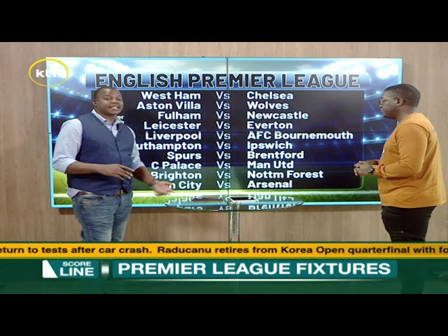 The football fixtures | Score Line