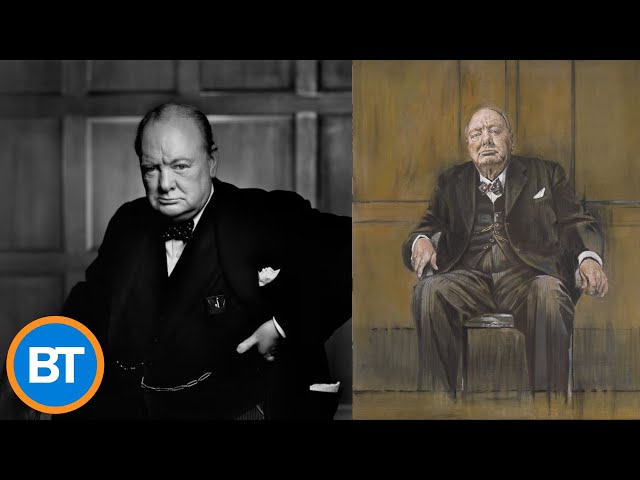 ⁣Winston Churchill's 'Roaring Lion' portrait returned to Canada after theft