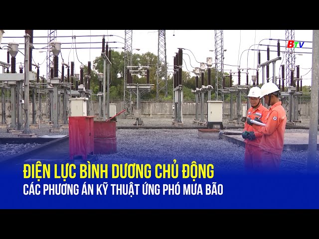 Điện lực Bình Dương chủ động các phương án kỹ thuật ứng phó mưa bão