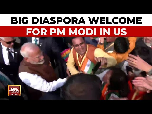 ⁣PM Modi US Visit: Big Diaspora Welcome For PM Narendra Modi In Philadelphia | India Today