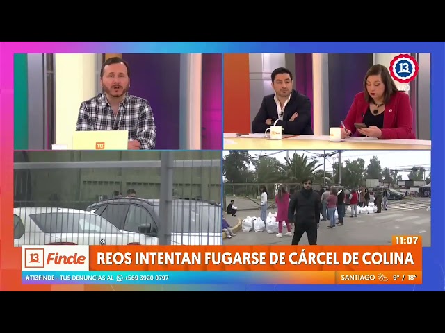 ⁣Reos intentan fugarse de cárcel de Colina