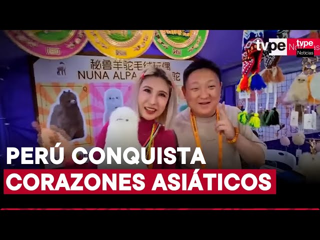 ⁣Un peruano en China: artesanía peruana brilla en importante feria asiática