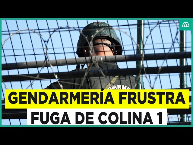 ⁣Con disparos de advertencia: Gendarmería frustra intento de fuga de cárcel Colina 1