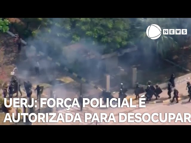 ⁣Justiça autoriza uso de força policial para desocupar UERJ