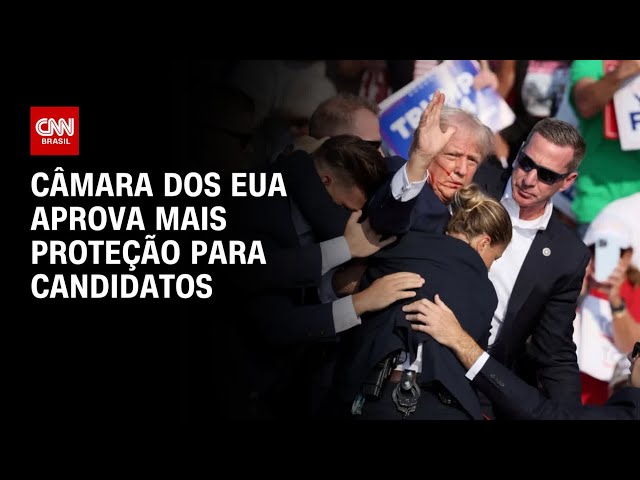 ⁣Câmara dos EUA aprova mais proteção para candidatos | AGORA CNN