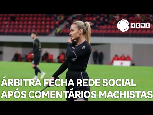 ⁣Árbitra albanesa Emanuela Rusta fecha rede social após comentários machistas