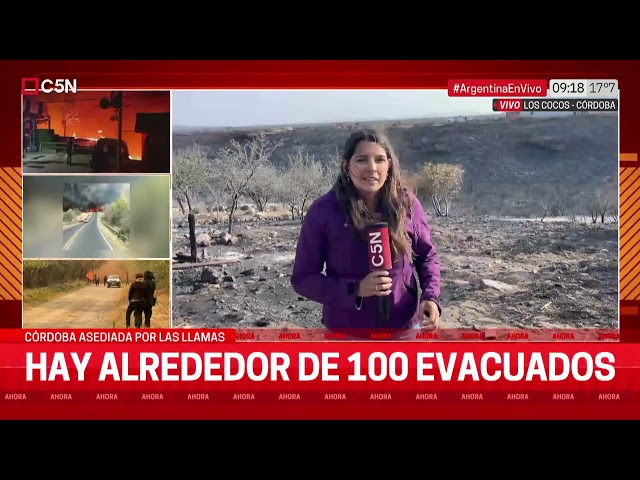 ⁣CÓRDOBA ASEDIADA por las LLAMAS: EL FUEGO se EXTENDIÓ a LOS COCOS