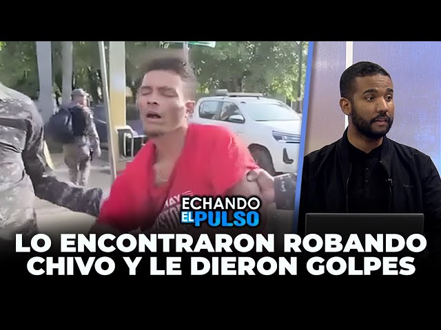 ⁣Lo encontraron robando chivo y le dieron un saco de golpe en La Vega | Echando El Pulso