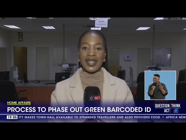 ⁣Home Affairs | Process to phase out green barcoded ID books