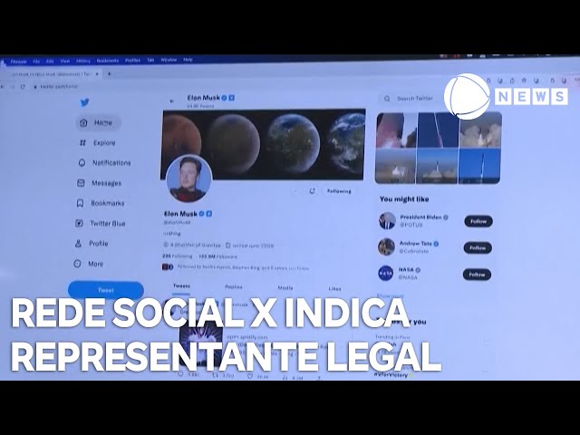 ⁣Rede social X indica representante legal no Brasil