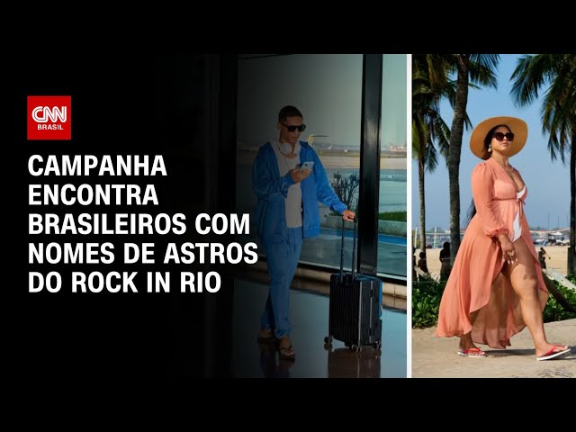 ⁣Campanha encontra brasileiros com nomes de astros do Rock in Rio | AGORA CNN