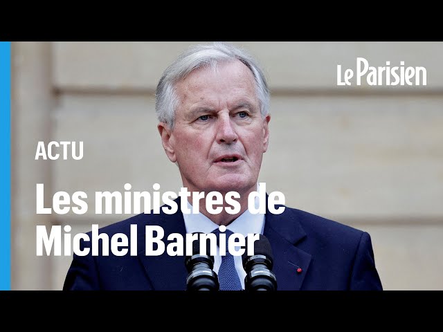 ⁣La liste complète des ministres du gouvernement de Michel Barnier